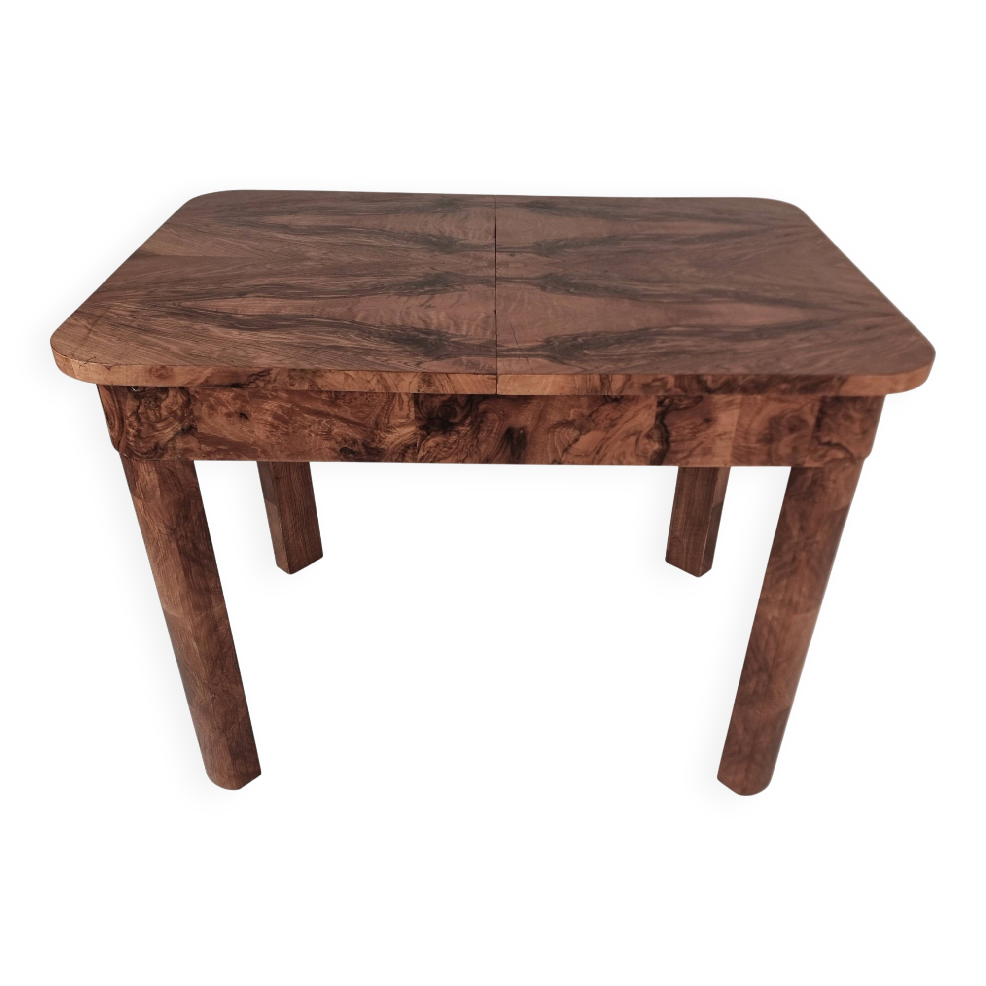 Art Deco dining table in walnut, 1960s