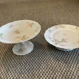 2 plates presentation .porcelain .