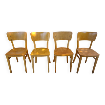 4 bistro chairs, light colour
