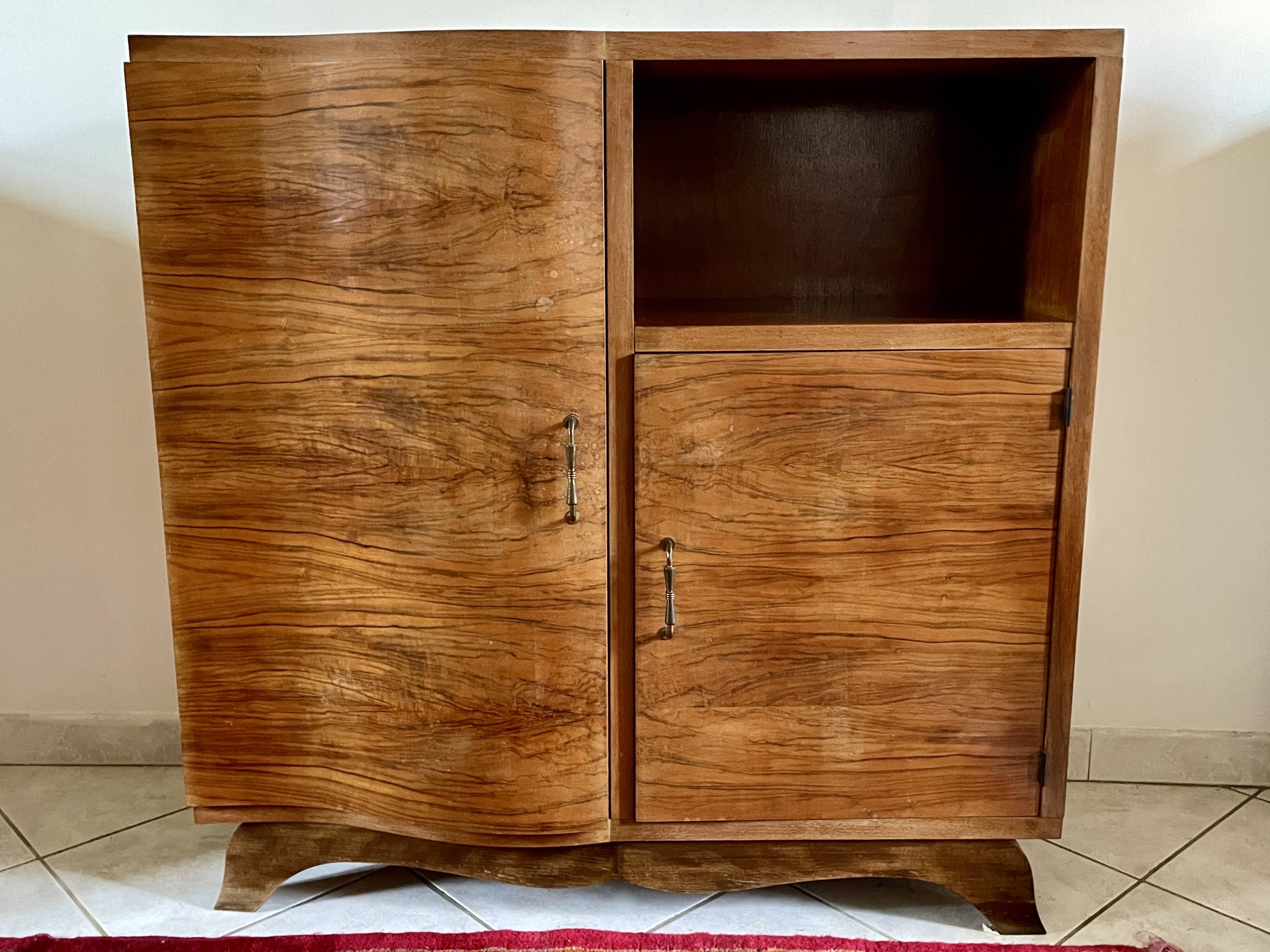 Small Art-Deco mustache piece of furniture