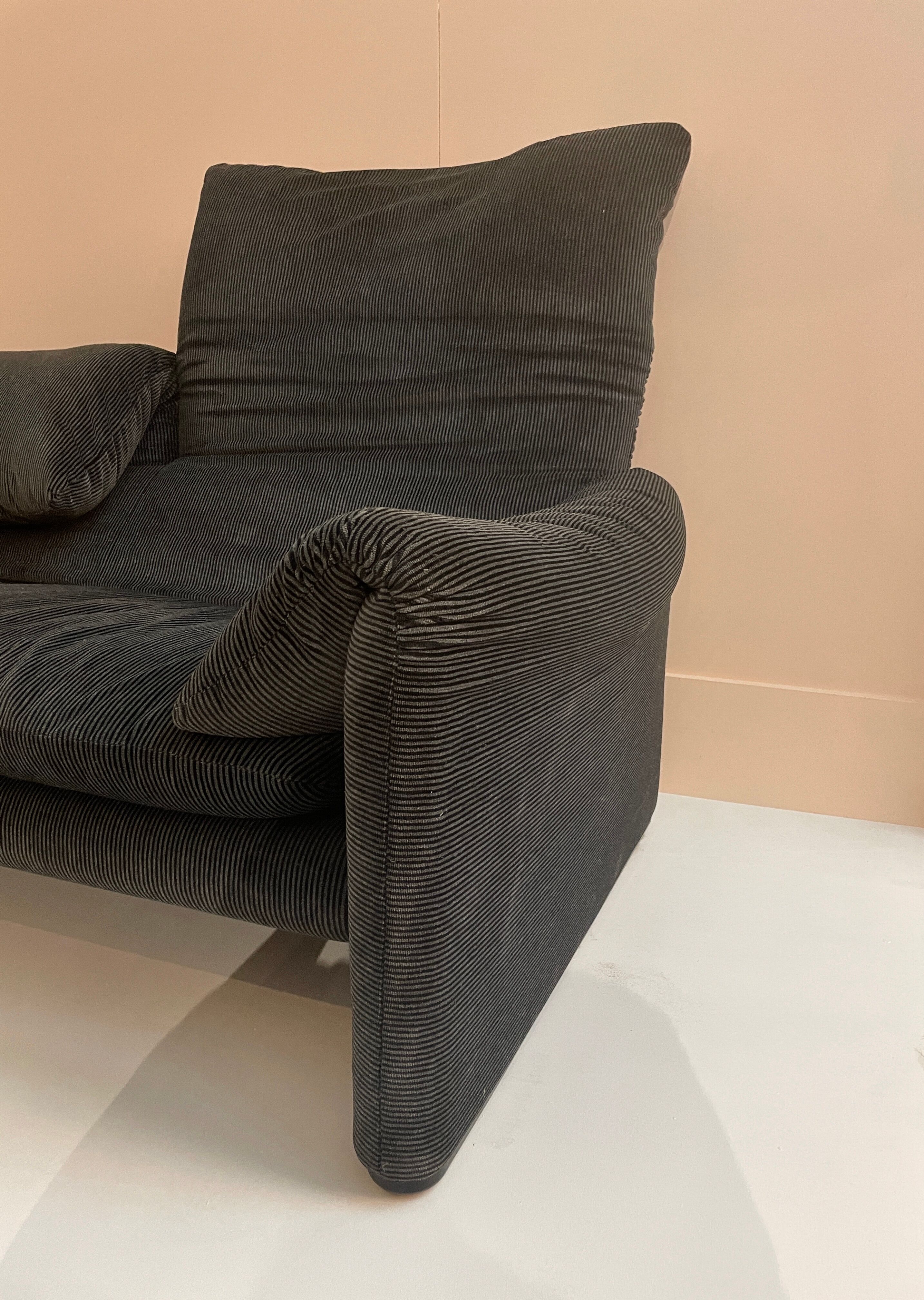 Canapé "Maralunga" 2 places par Vico Magistretti pour Cassina, Italie 1980's