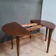 Table demi lune en acajou