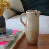 Enameled stoneware pitcher