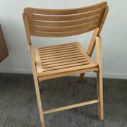 Chaise pliante vintage en hêtre 