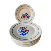 Set of 10 small plates K&G Lunéville, model Sylvain