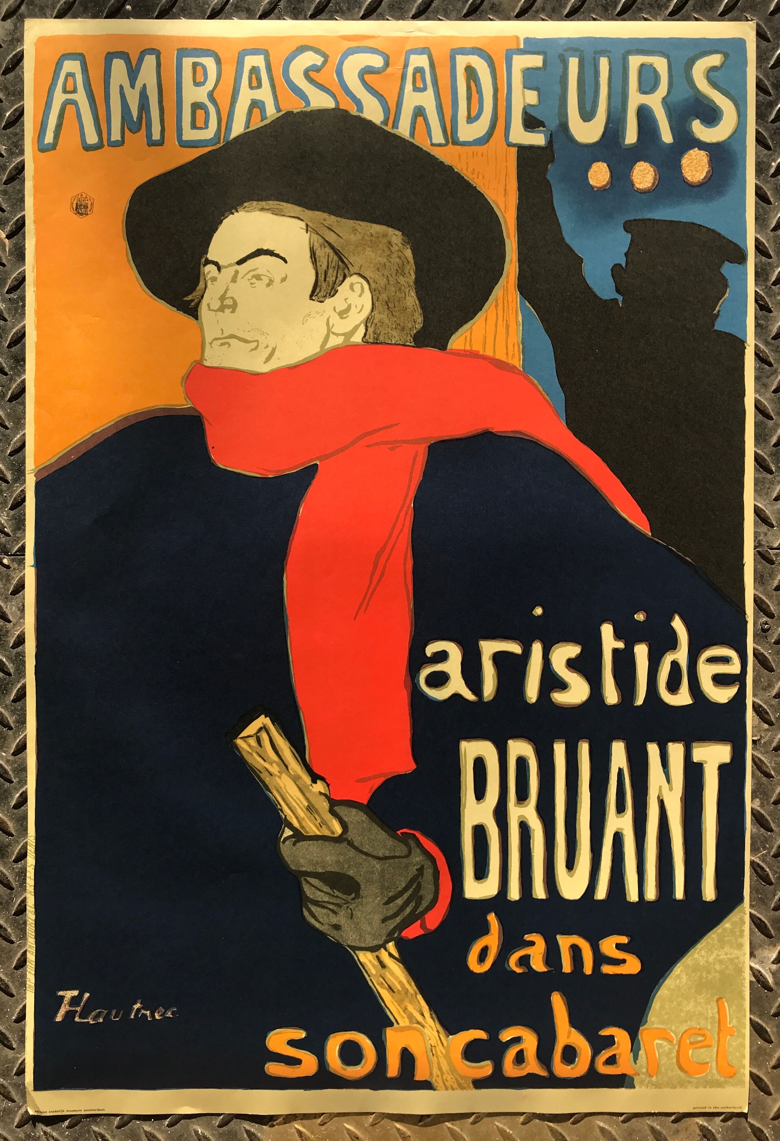 henri de Toulouse Lautrec ambassadors aristide bruant poster published in the 70s-80s