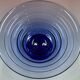 Large cobalt blue glass bowl