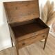 Vintage writing desk in solid pine