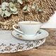Natural soy wax candle and porcelain cup
