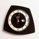 Asymmetrical wall clock 1960 Bayard formica