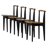 Set of 4 'Thema' chairs in pine by Yngve Ekström, Swedese, Modern Swedish, 1954