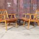 Paire de fauteuils Thonet modèle Boomerang