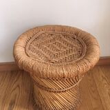 Wicker ottoman