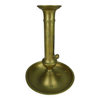 ancien chandelier bougeoir laiton déco vintage brass candlestick