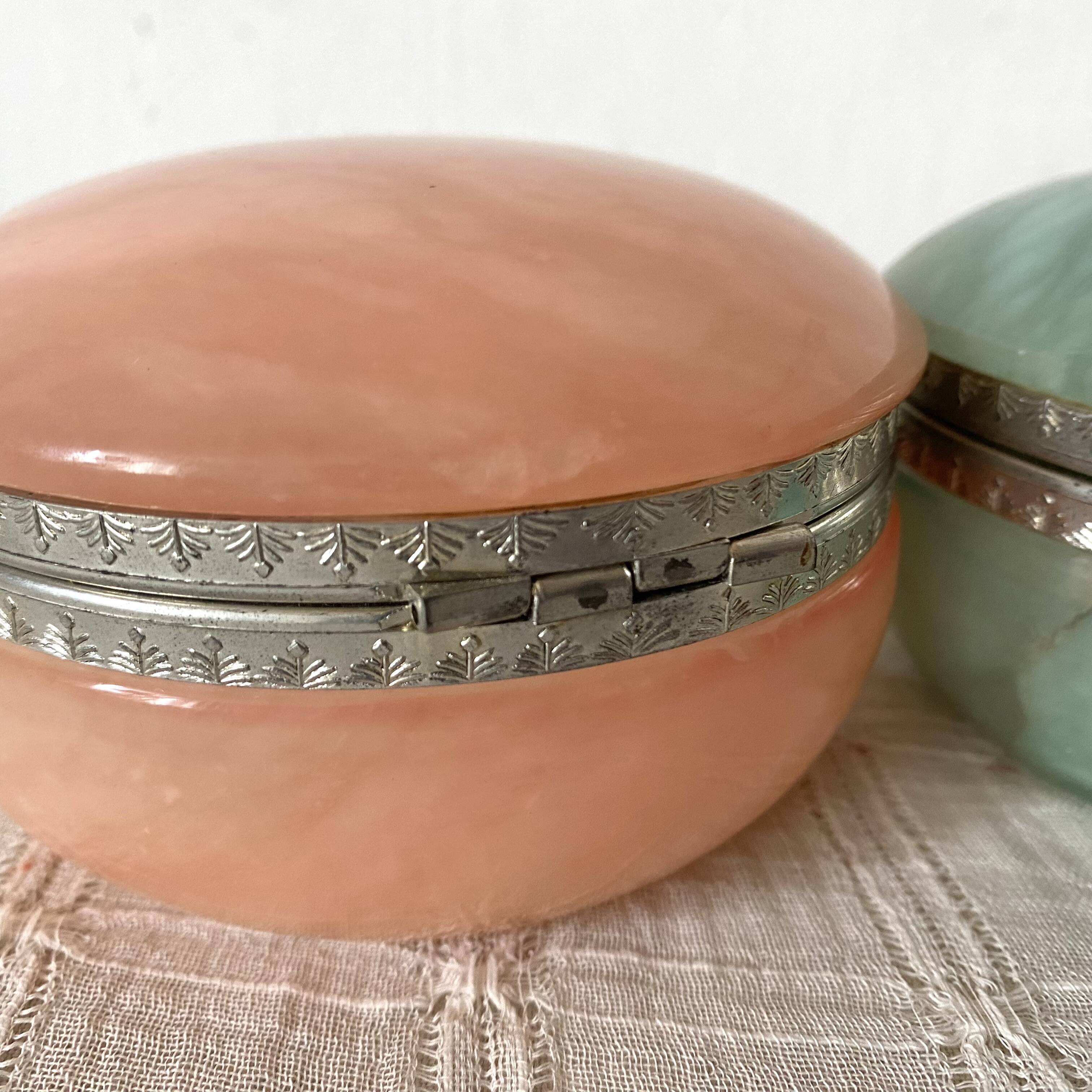 Alabaster jewelry boxes