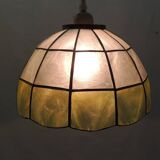 Mother-of-pearl pendant light / chandelier / vintage