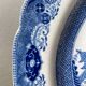 Plat de transfert anglais du XIXème siècle Saule Bleu