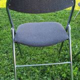 Set of 4 souvignet folding chairs from the 1970s.