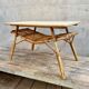 Vintage rattan coffee table