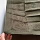 Serviette de table ancienne kaki brodée FB
