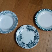 Assiettes Digoin, Moulin des Loups et Hamage, Saint Amand