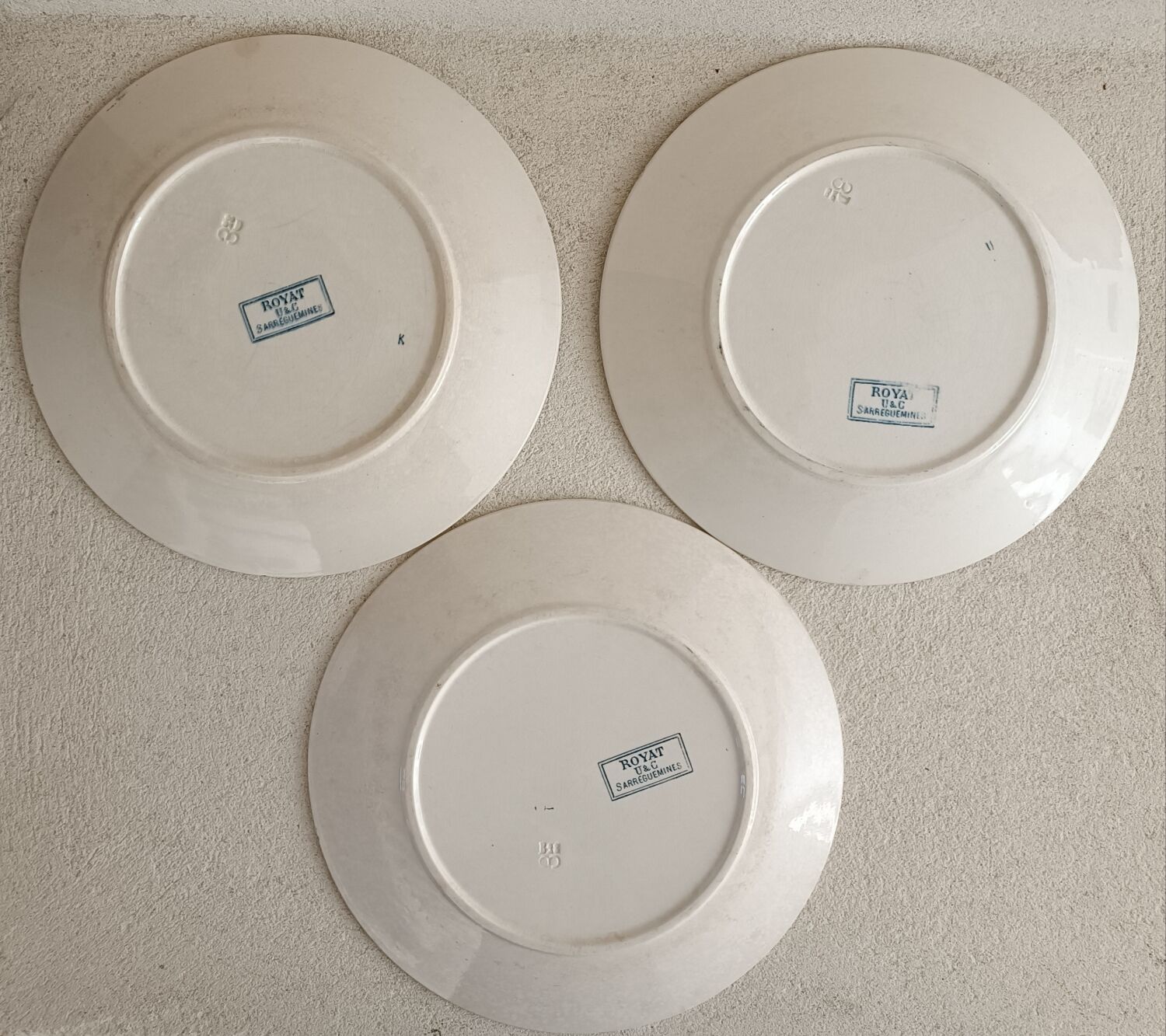 Serving part 18 plates model Royat de Sarreguemines