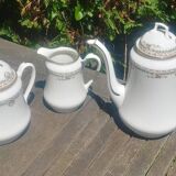 Limoges art porcelain coffee service manufactured by PP