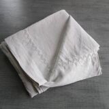 Old sheet 310x220cm - embroidered back
