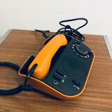 Vintage phone Orange, TELIC, design f. guirin