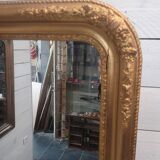 Old Louis Philippe style gilded mirror, 100×83cms