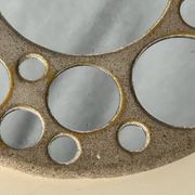 Miroir rond en céramique