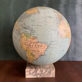 Illuminated glass globe from the 1930s/40s, V. Vindrinet, Paris