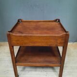 Pair of English mahogany sofa tips