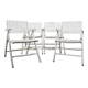 Set of 4 folding garden chairs Youpy, René Gleizes, vintage 60s