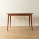 Elegant mid-century dining table with extension function, 1960s, teak veneer