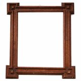 Super Large Framed Mirror Tramp Art
