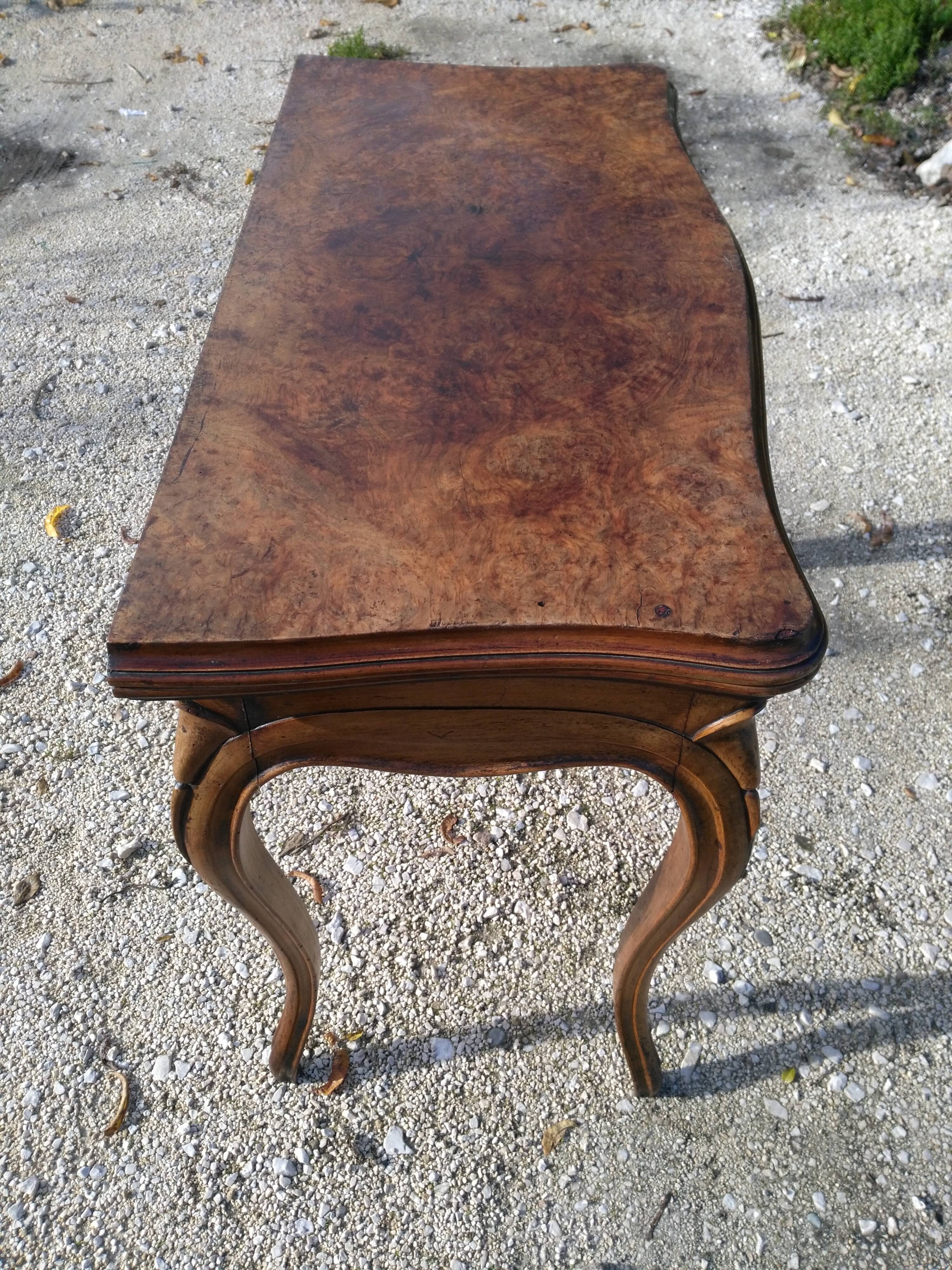 Gaming table from the 19th century in louis XV style