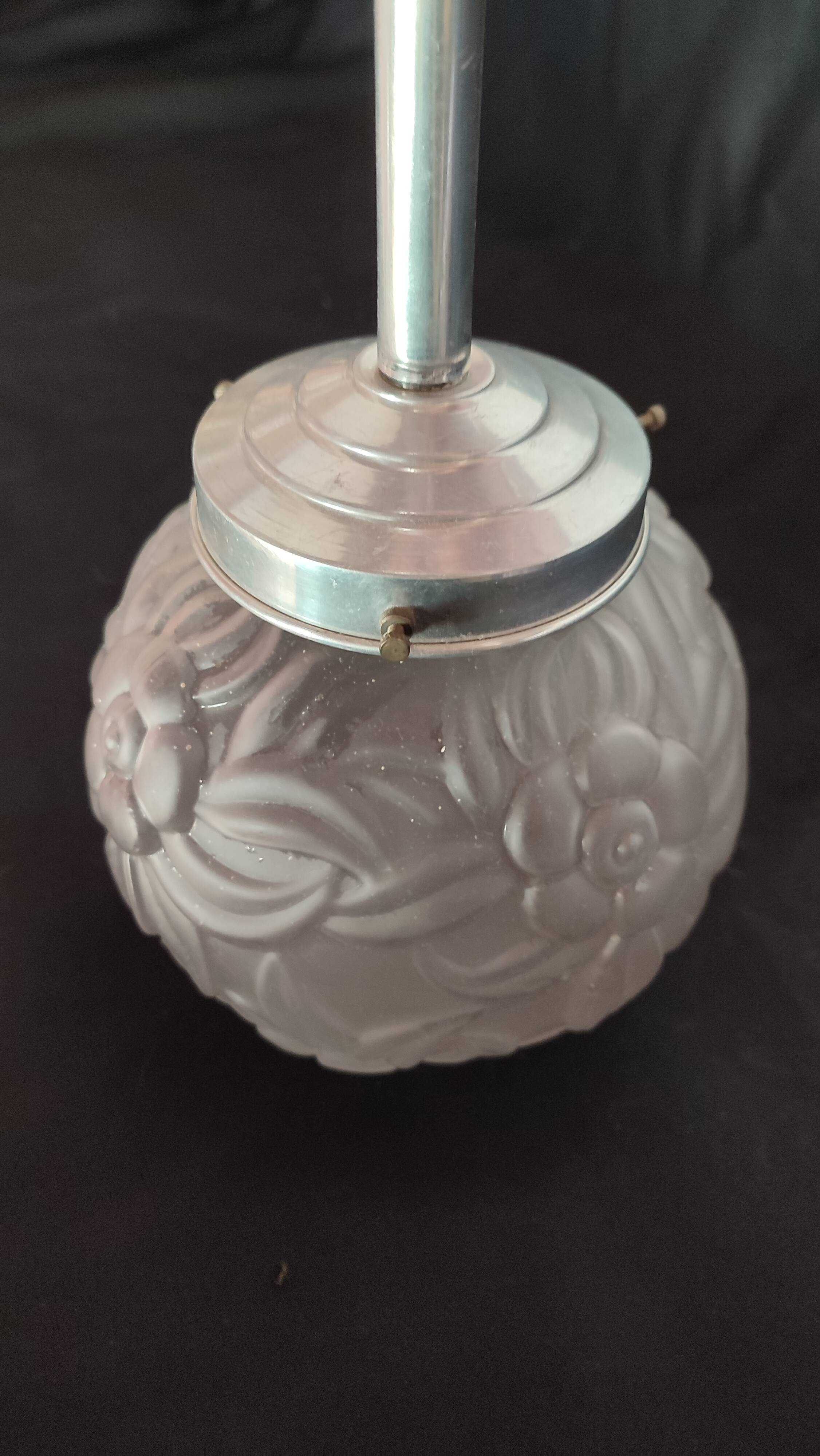 Art Deco ball pendant light