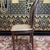 Set of 6 Louis XVI style medallion chairs in cane