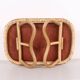 Natural Foldable Rattan Coffee Table 60x40x20 cm, Bed Tray, Lap Desk