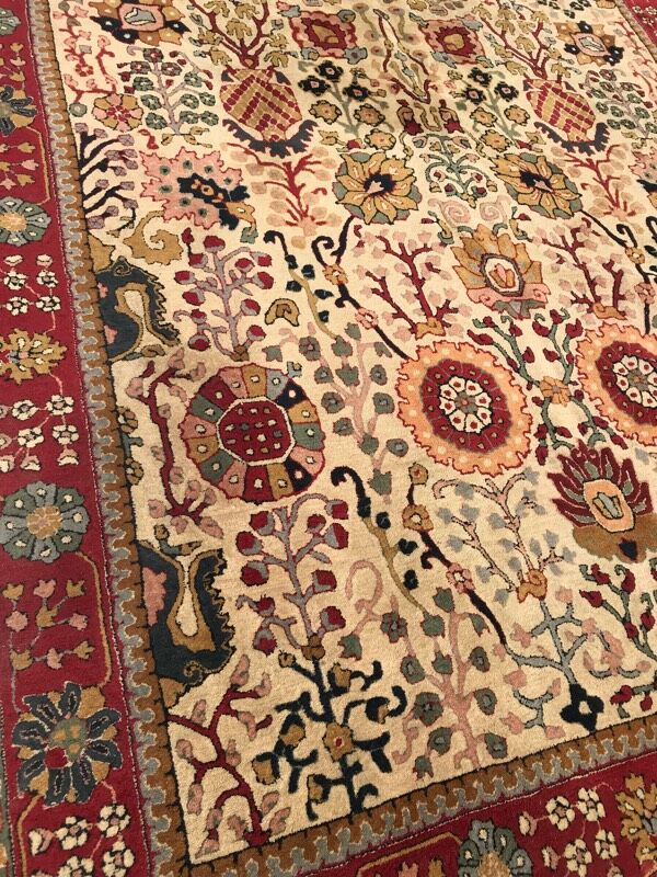 Ancient French rug   handmade 200x 300cm