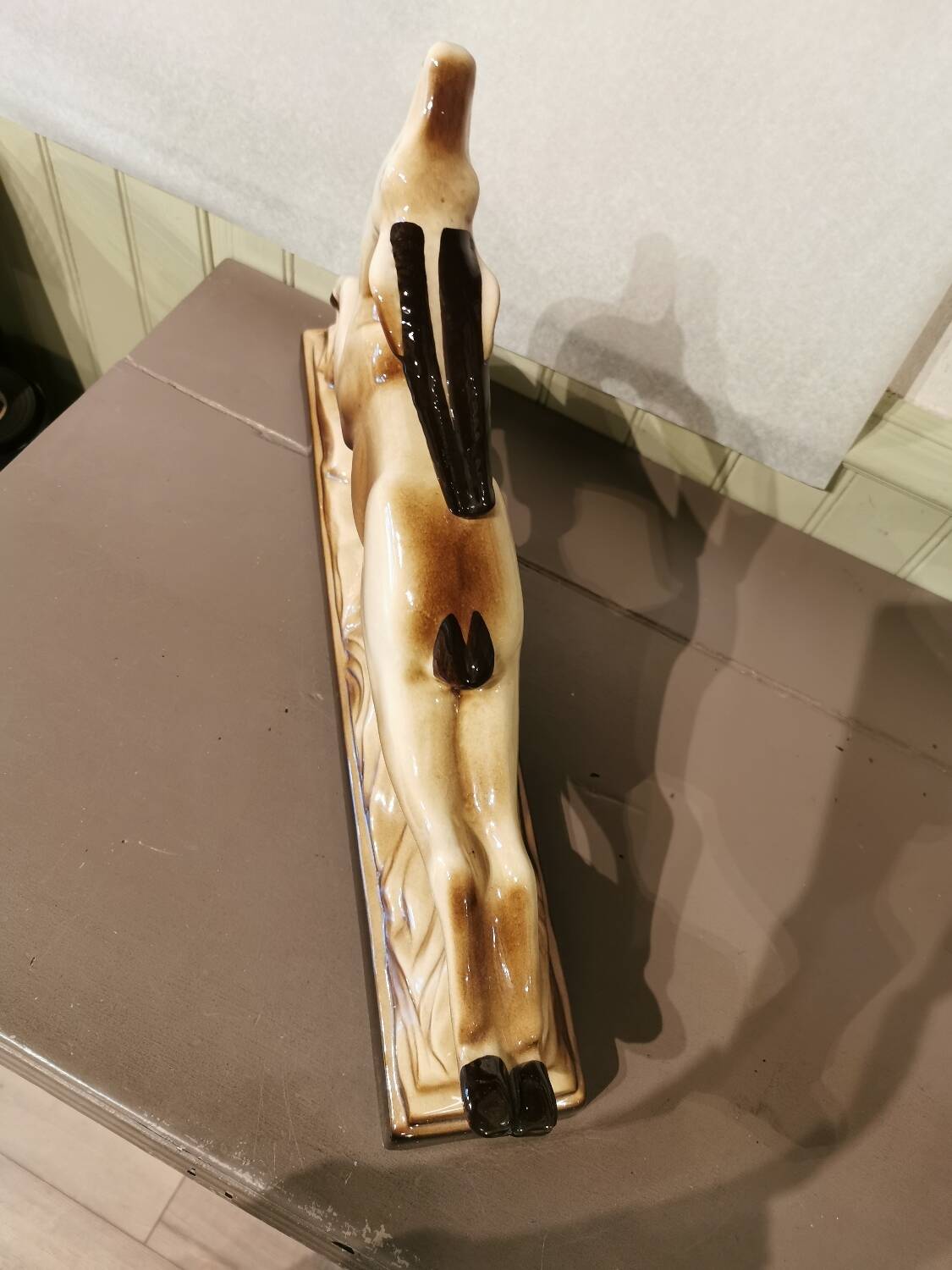 Art deco ceramic antelope