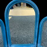 Wicker triptych mirror