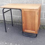 Boarding school desk, vintage, base metal