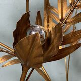 Hans Kogl Jansen style flower floor lamp, vintage 70s