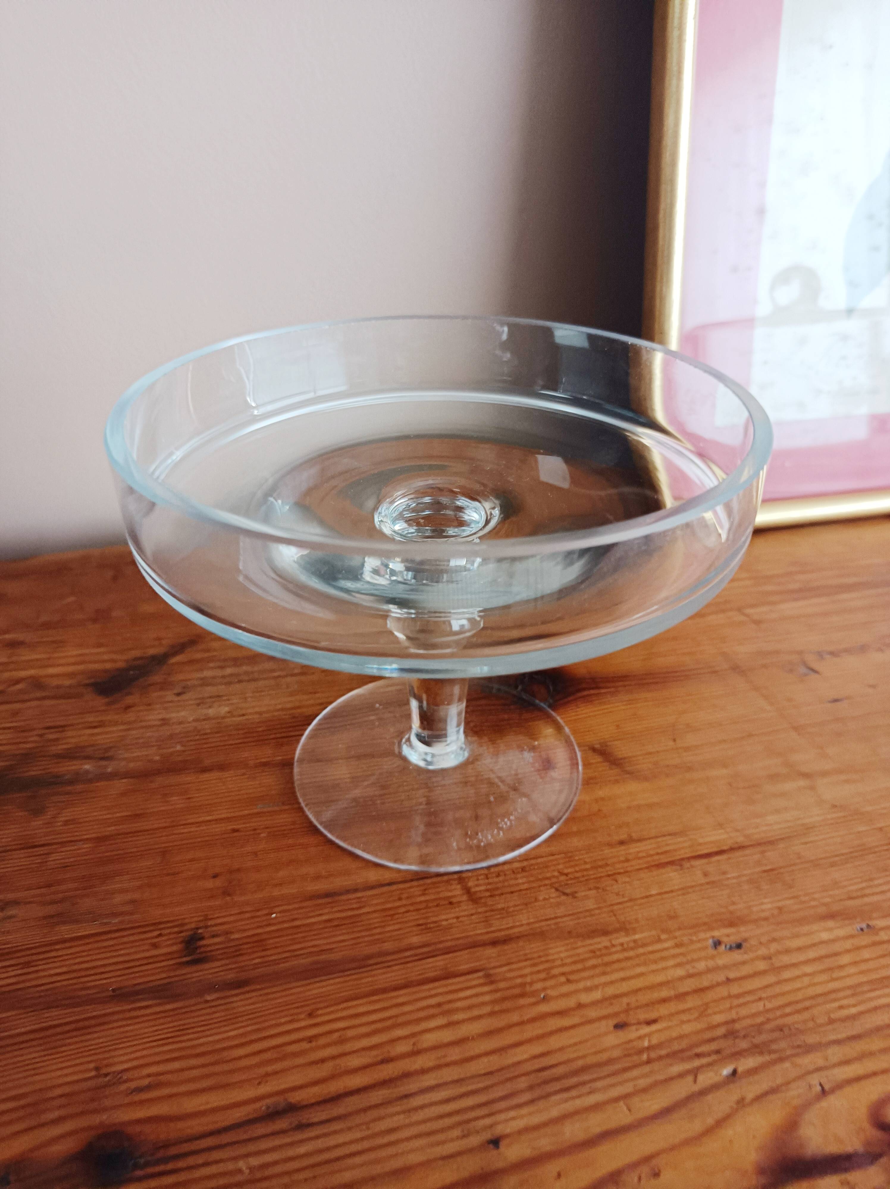 Cake stand, glass dome on a stand