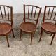 Series of 6 parisian bistro chairs 1950