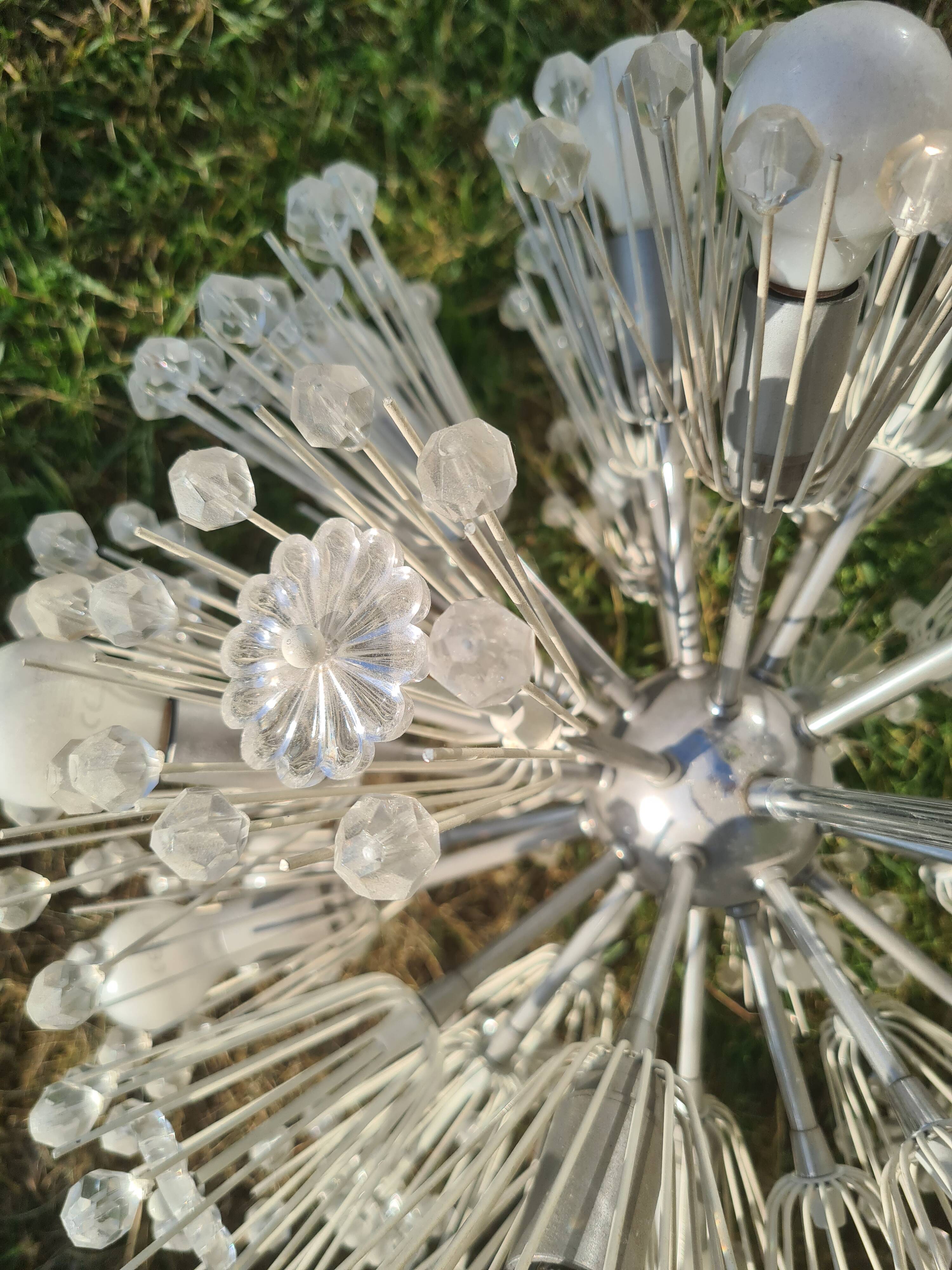 "Dandelion" or "Sputnik" chandelier, 1950s, designed by Emil Stejnar