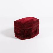 Pouf/tabouret Teddy vintage des années 1960, Italie