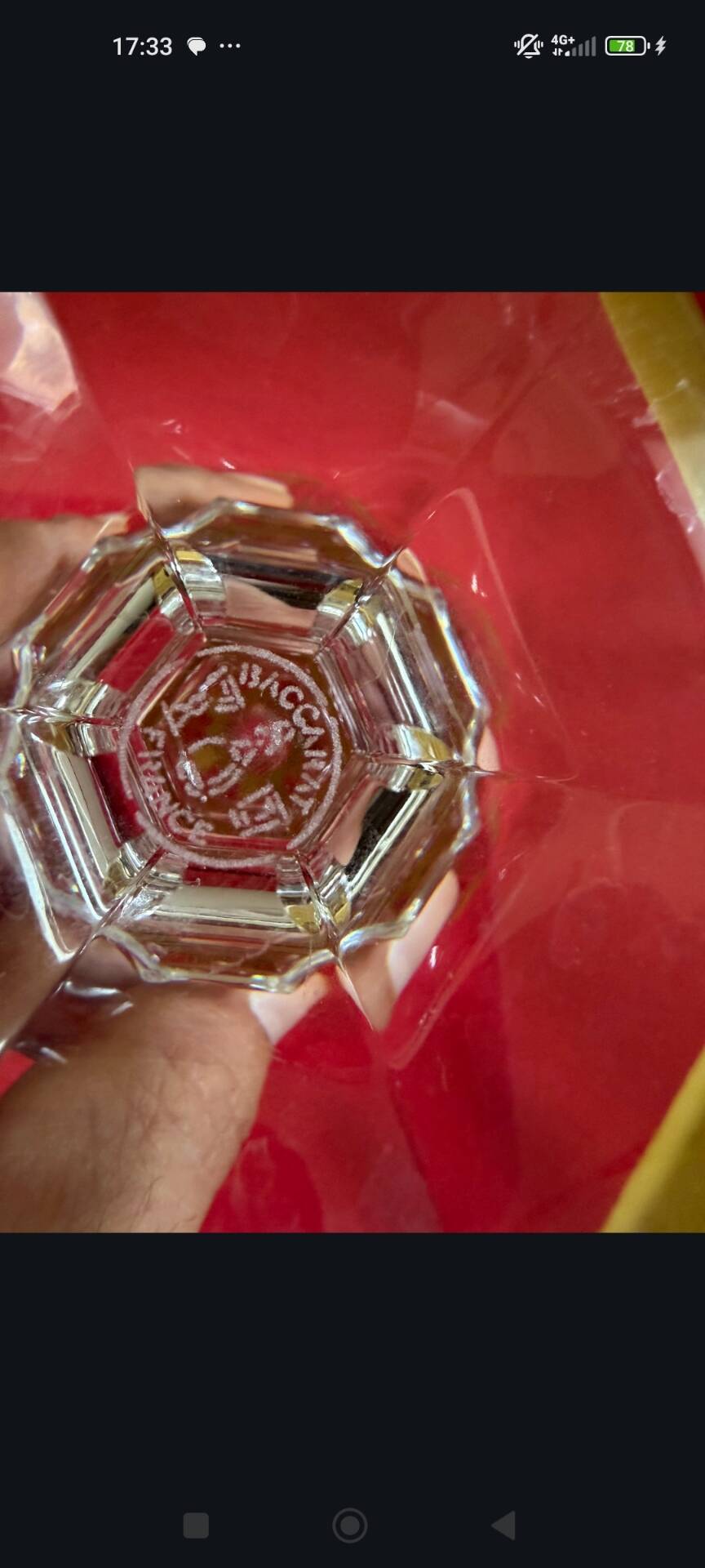Baccarat crystal champagne flute